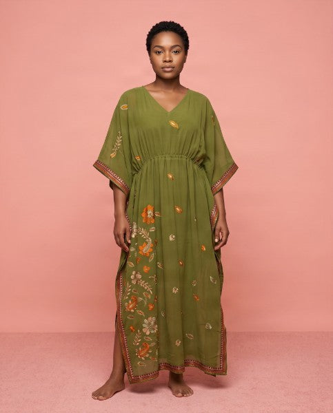 Assorted Sheer Embroidered Kaftans