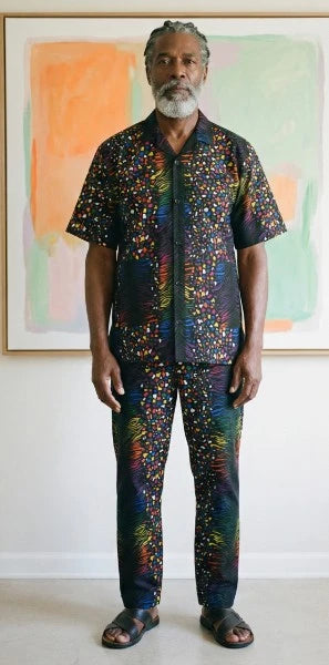 Two Piece Print Pants Set