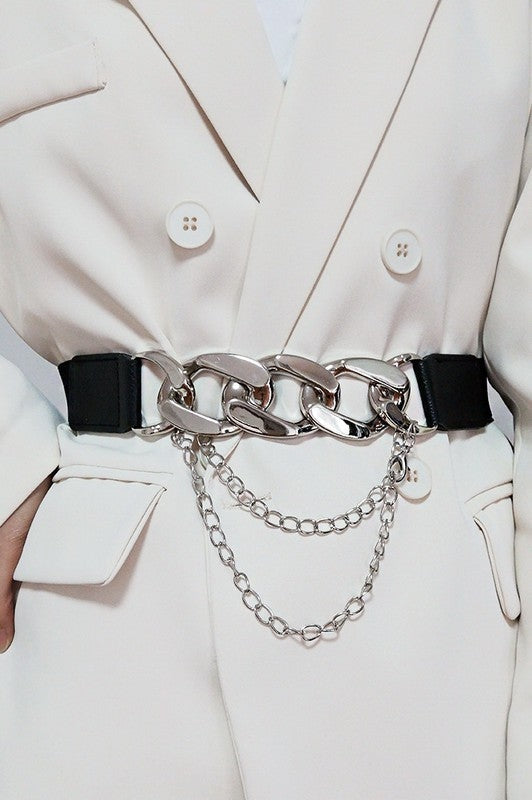 Runway Chain Tassel Belt