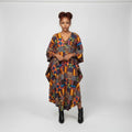 Wrap Dress with Wide Sleeves