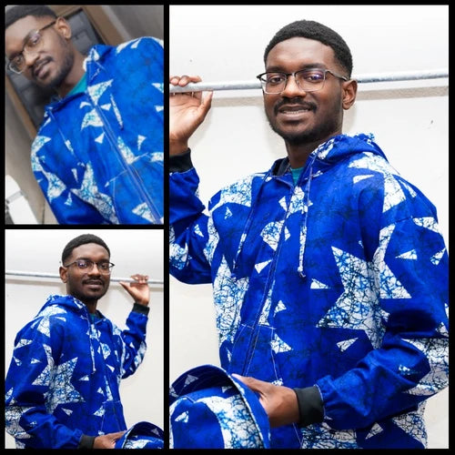 African Print Hooded Jackets