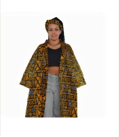 Ankara Kimono Robe (Duster)
