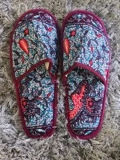 Assorted Ankara Cloth House Slippers
