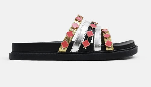 Tolu - Women's Clover Charm Multi-Strap Sandal