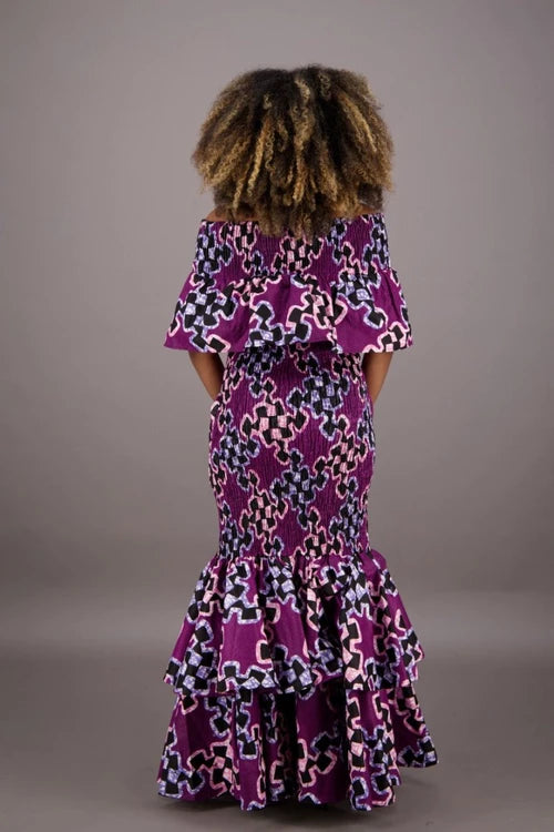 African Print Mermaid Dress