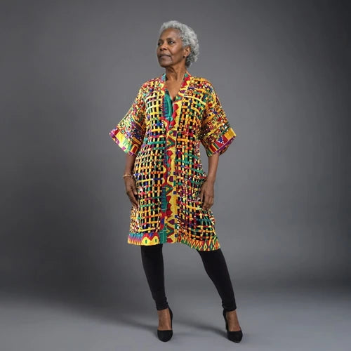 Kente Mesh Jacket