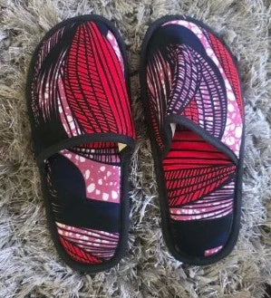 Assorted Ankara Cloth House Slippers