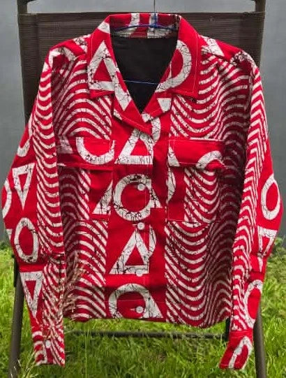 African Print Jackets with Collar