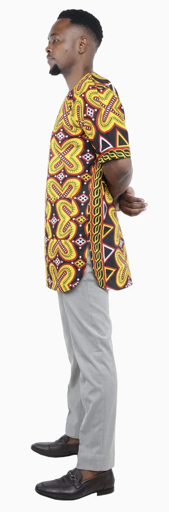 Traditional Short Sleeve Dashiki Shirt