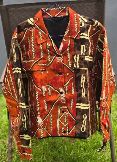 African Print Jackets with Collar
