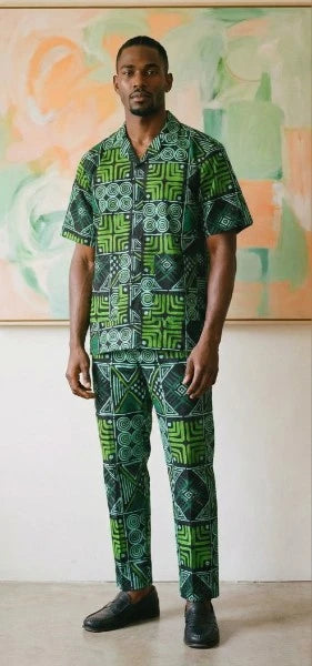 Two Piece Print Pants Set