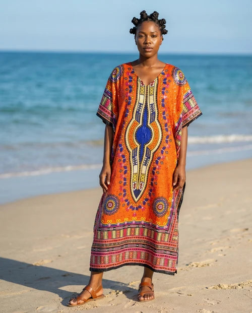 Dashiki Kaftan with sequins