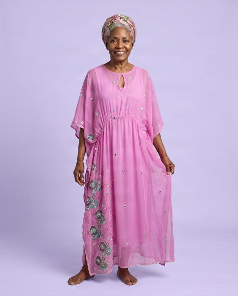 Assorted Sheer Embroidered Kaftans