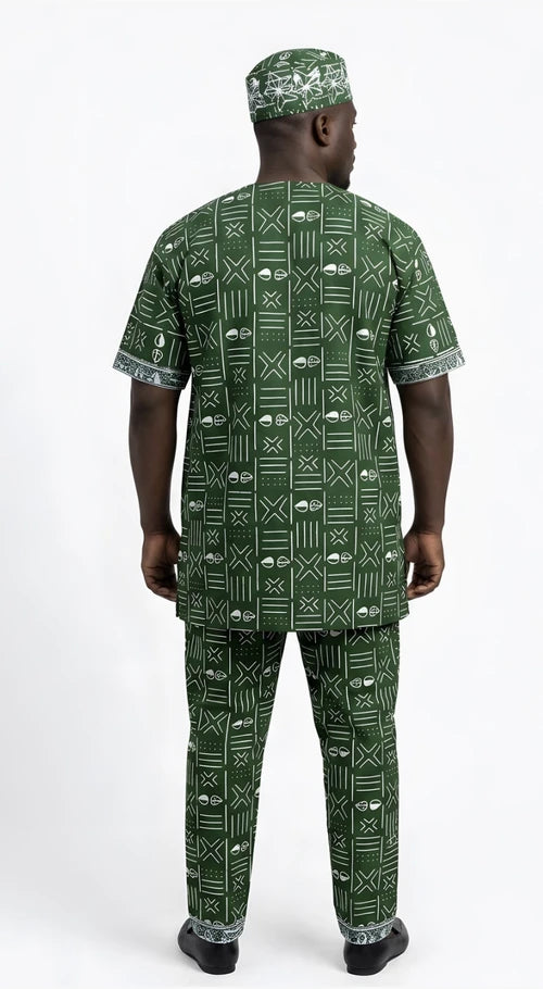 Men's African 3-Piece Set
