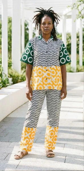 Two Piece Print Pants Set