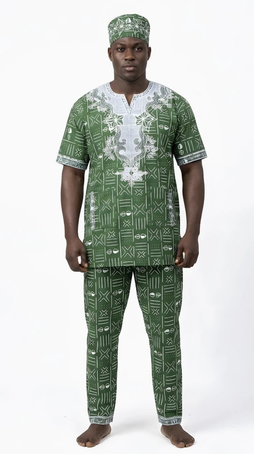 Men's African 3-Piece Set