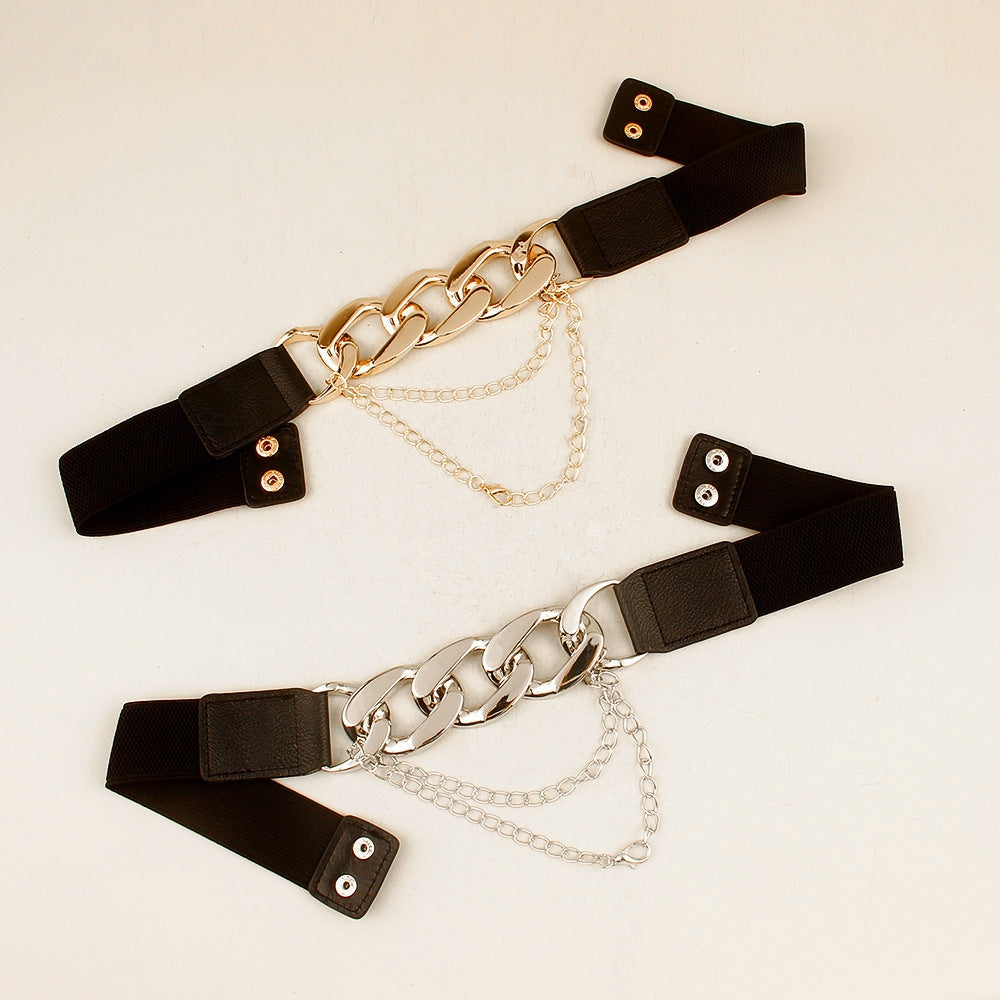 Runway Chain Tassel Belt