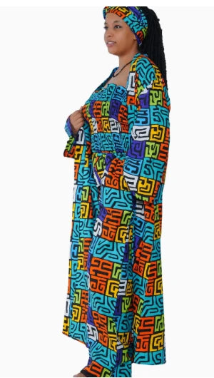 Colorful Top & Jacket Set