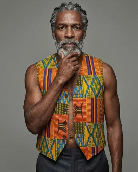 African Print Vest