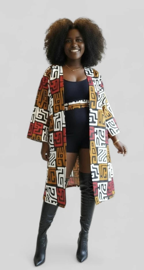 Kimono Mid-Length Dress