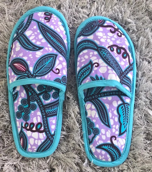 Assorted Ankara Cloth House Slippers