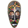 Tribal Ethnic Wooden Mask - Hand Painted Abroginal Art - #2