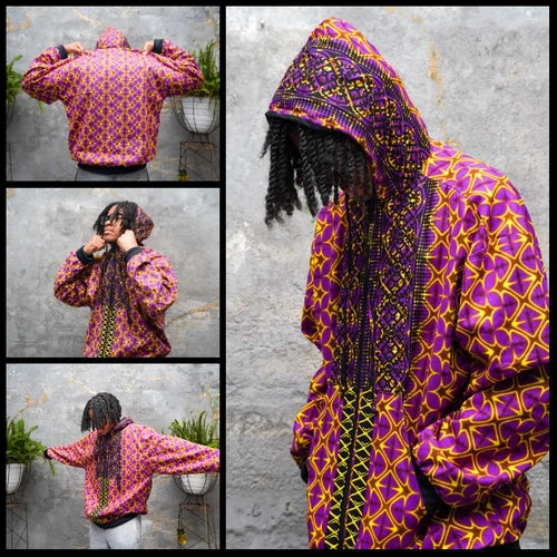 African Print Hooded Jackets