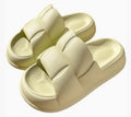 Eva Non Slip Chunky Weaved Cloud Slippers - Green Tea - Small