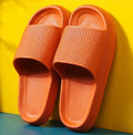 Flat Comfort Air Cloud Eva Slide Sandals Slippers, Large, Terracotta