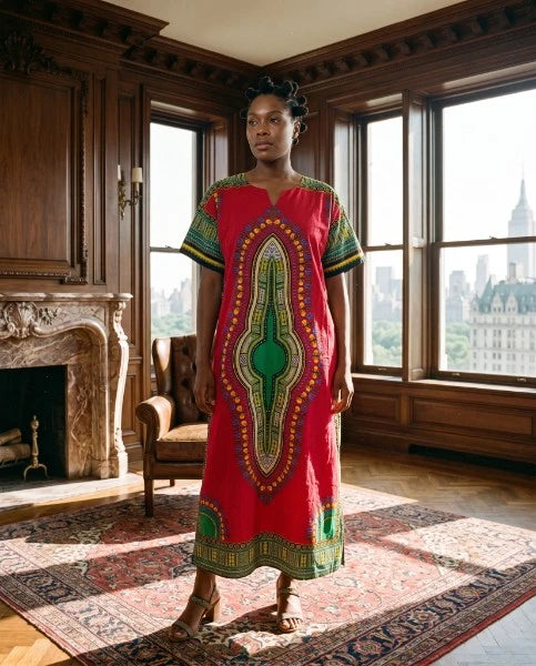 Mama and Papa 100 Percent Cotton Dashiki Dress