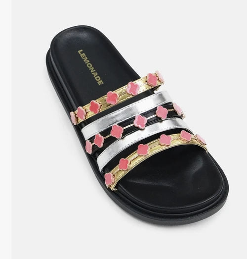 Tolu - Women's Clover Charm Multi-Strap Sandal