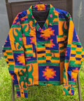 African Print Jackets with Collar