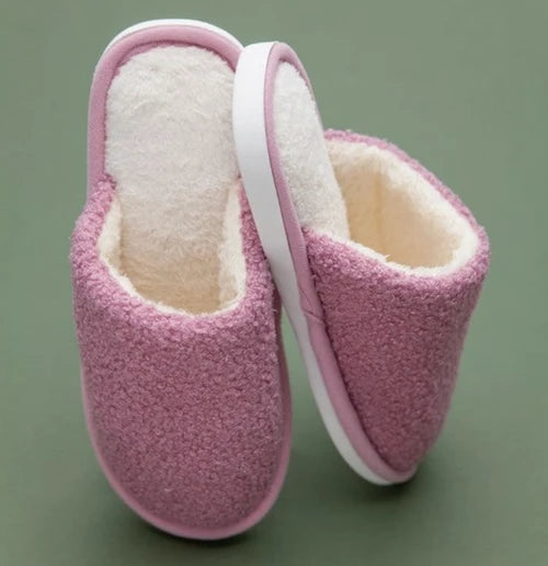 Soft Fuzzy Sherpa Fleece Slipper