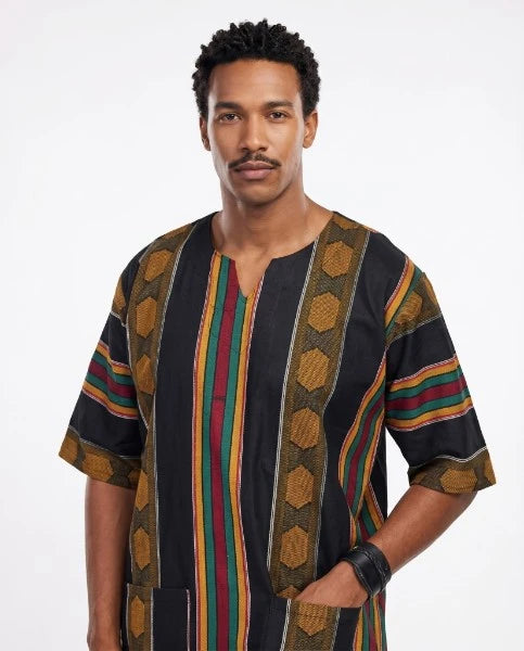 Traditional Kente Short Sleeve Dashiki