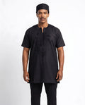 Men's Traditional African Embroidered 3-Piece Outfit (Medium)