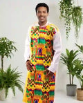 Men's White/Kente Formal Robe
