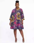 Ankara Print Halter-Top Smocked Dress