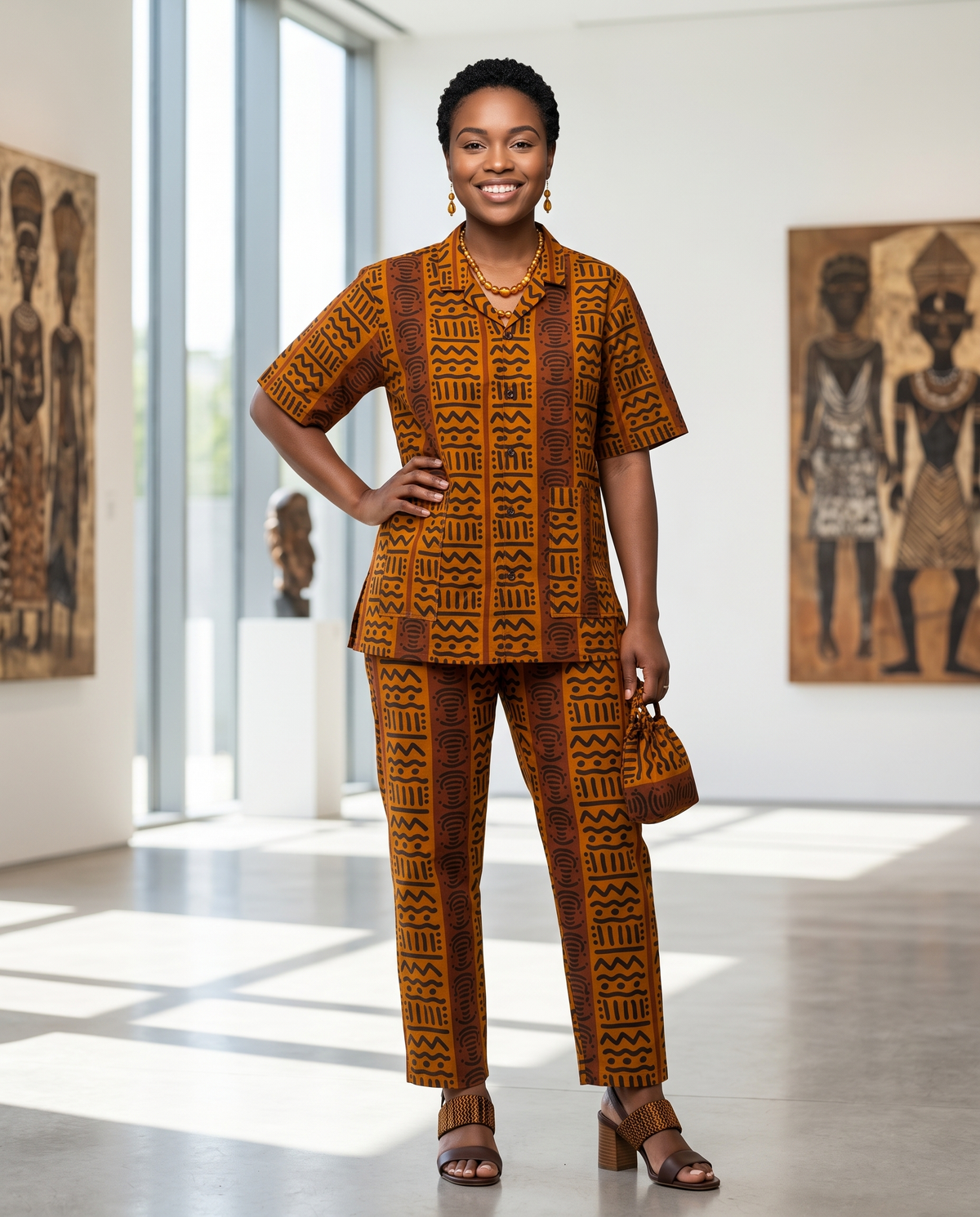 The Heritage Coordinated Set – Premium West African Wax Print