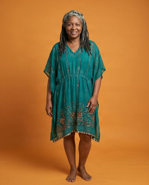 Assorted Sheer Embroidered Kaftans