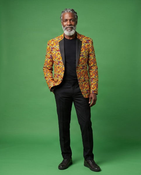 Men’s African Print Blazer - Ankara Cotton Suit Jacket for Weddings, Parties, and Special Events