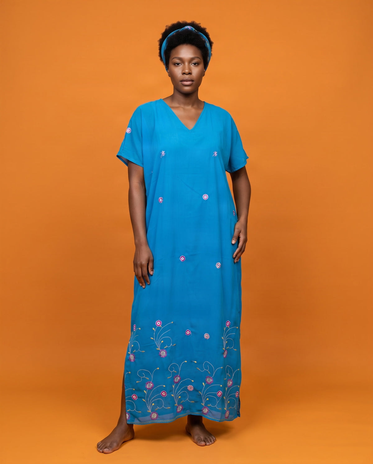 Assorted Sheer Embroidered Kaftans