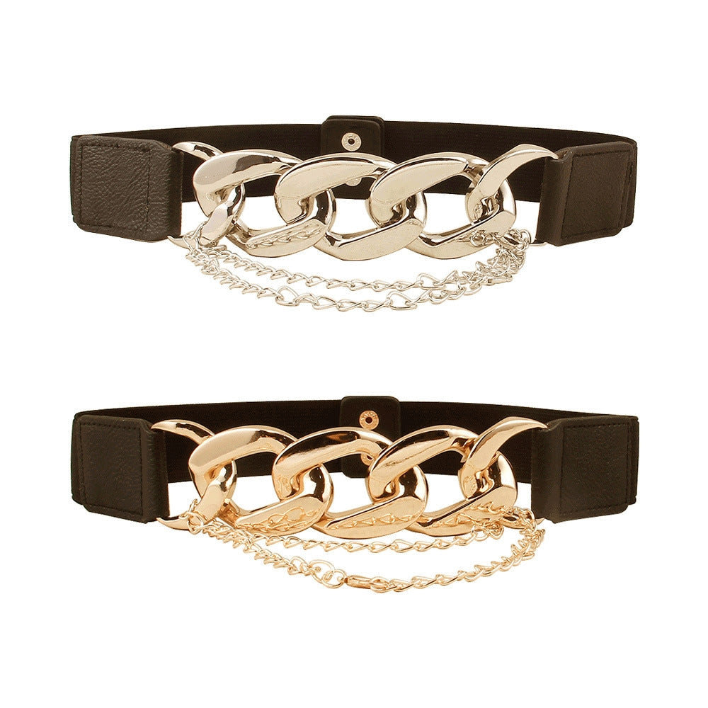 Runway Chain Tassel Belt