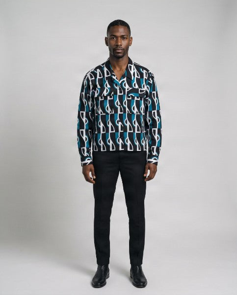 African Print Jackets with Collar
