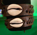 Handmade Cowrie Shell Leather Bracelet