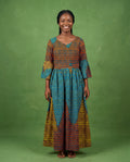 Vibrant African Print Maxi Dress – Statement Style & Comfort