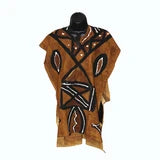 Mud Dye Poncho | Handmade One-of-a-Kind Statement Fashion