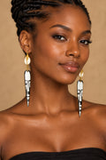 Bone Mask & Shell Earrings