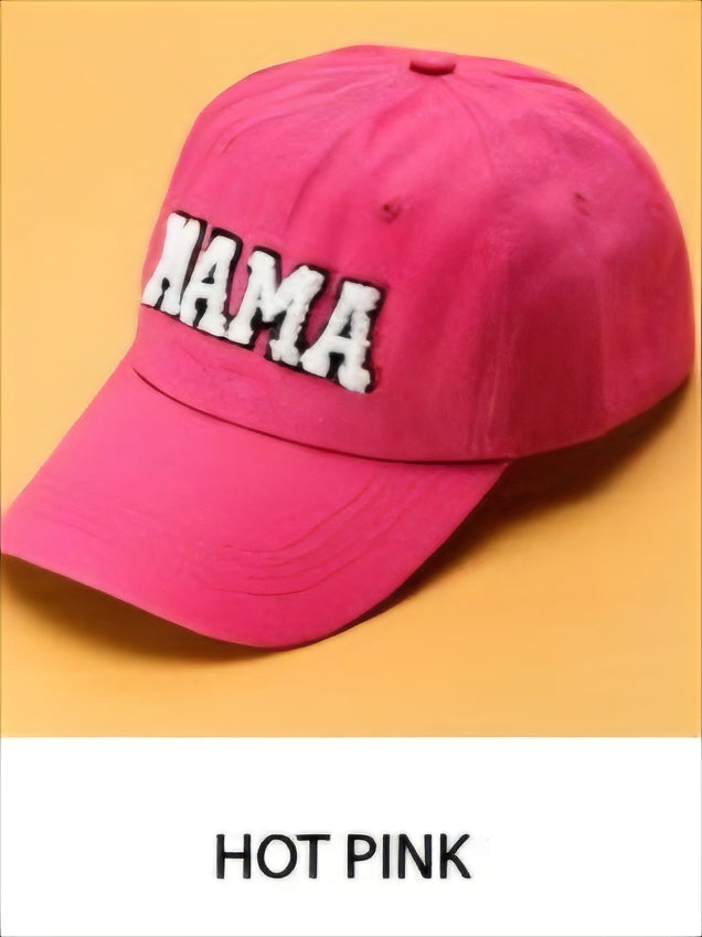 "MAMA" Chenille Patch Baseball Cap