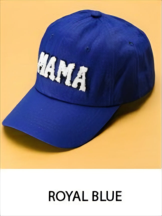"MAMA" Chenille Patch Baseball Cap