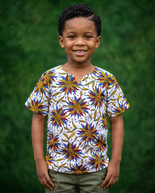 African Kente Shirt for Kids